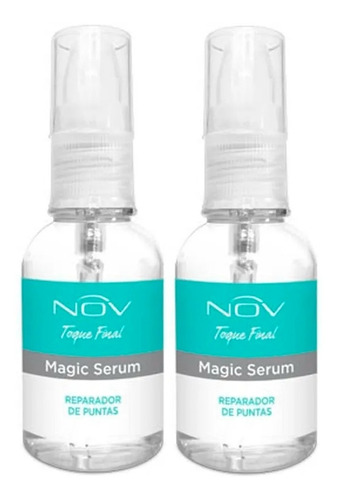 2 Magic Serum Nov Reparador Puntas Toque Final X 50 Ml