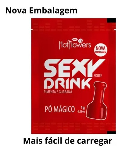 Pó Sexy Hot Drink Mágico Forte Da Bruxa Hot Flowers 