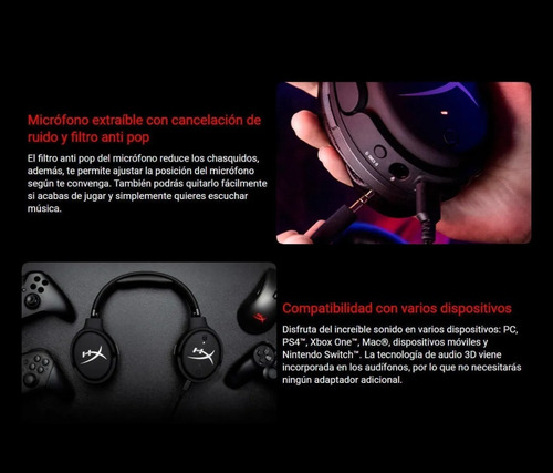 Imagen 4 de 5 de Audifonos Gamer Hyperx Cloud Orbit S Audio 3d Nx Usb 7.1