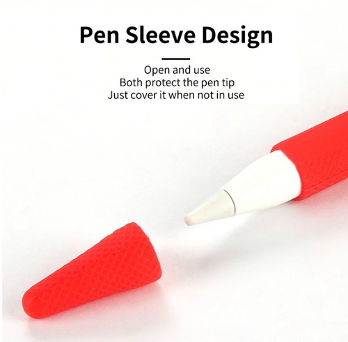 Funda Protectora + Tapa Para Apple Pencil 2 Generación