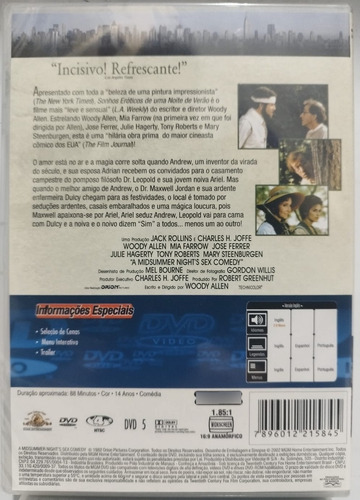 Dvd Sonhos Eróticos De Uma Noite De Verão Novo Lacrado