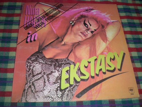 Nina Hagen  In  Ekstasy Vinilo Promo Insert Ind.arg. (r2)