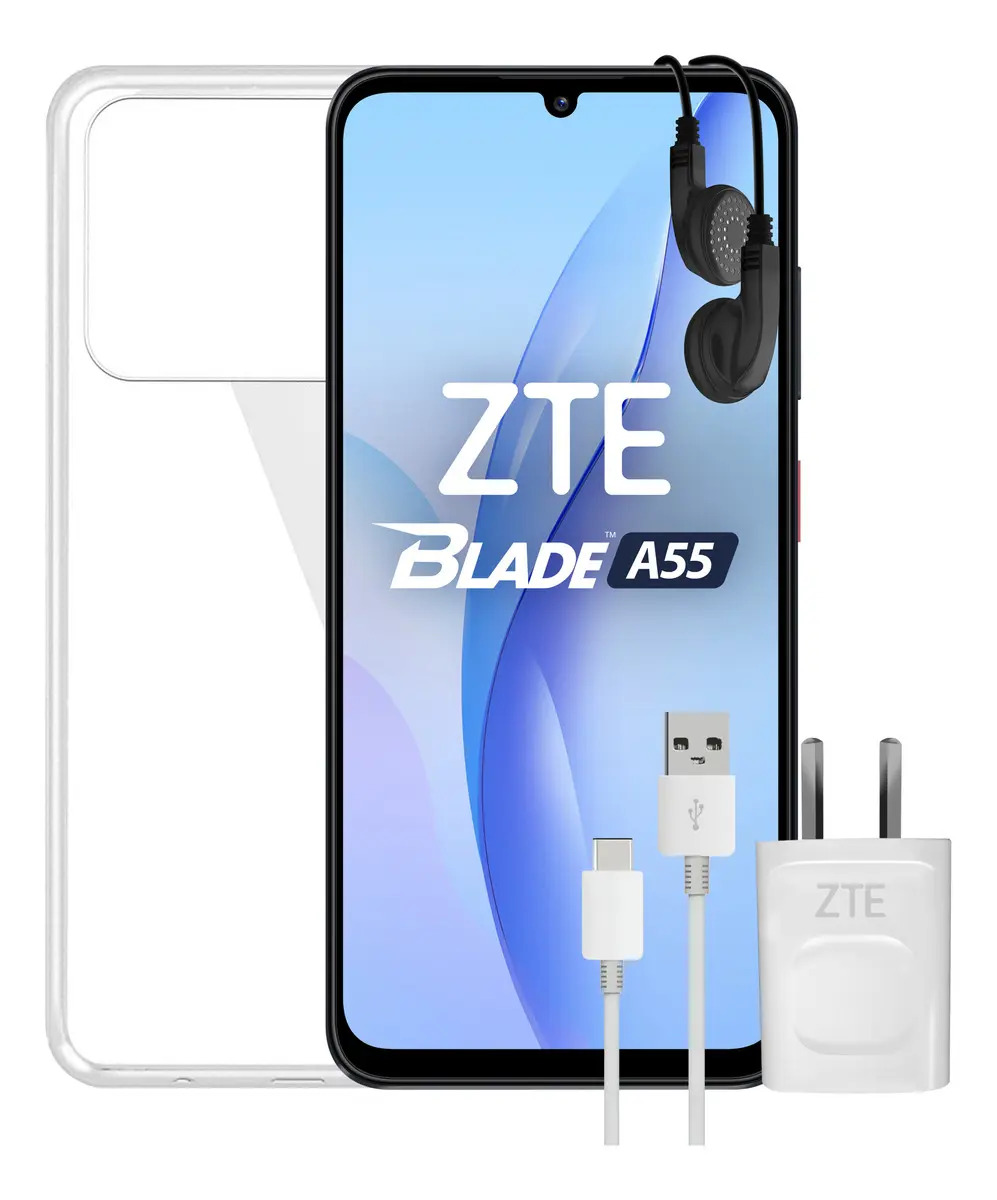 Celular Blade A55 128 GB Negro 4 GB RAM ZTE