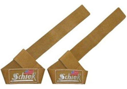 Schiek Sports Model 1000-lls 21  Leather Lifting Straps - Bl