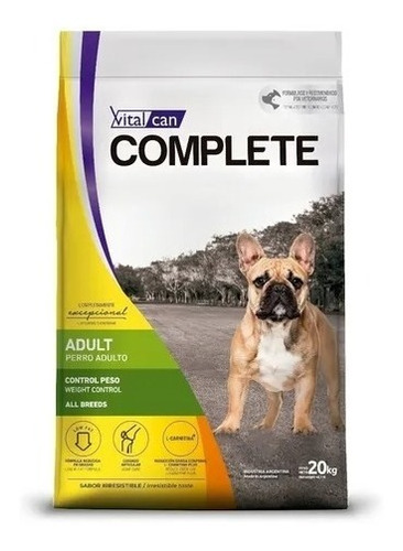 Vitalcan Complete Perro Control De Peso  X 20 Kg 