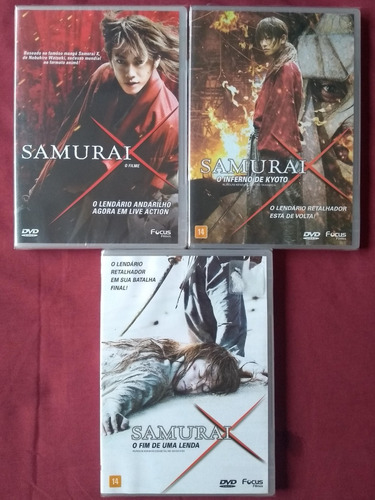 Dvd - Trilogia Samurai X - Lacrado