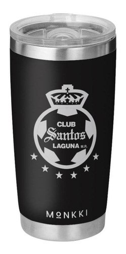 Termo Club Santos Laguna 20 Oz Color Negro