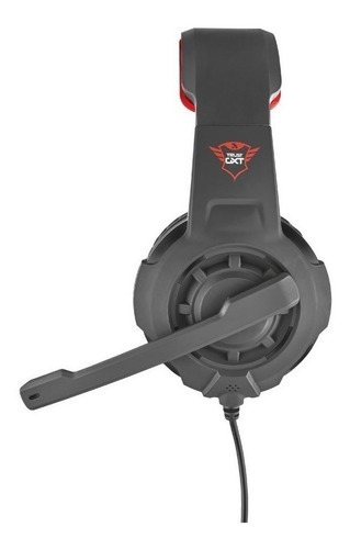 Imagen 4 de 4 de Auriculares gamer Trust Radius black y red