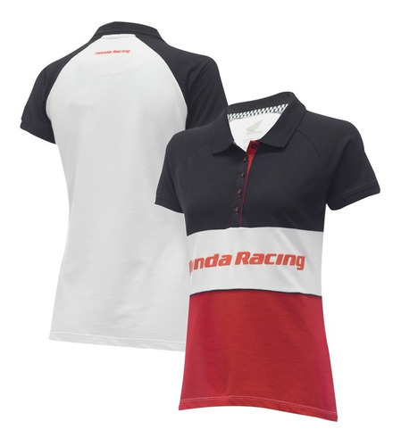 Camisa Pólo Feminina Moto Honda - Racing - Produto Oficial