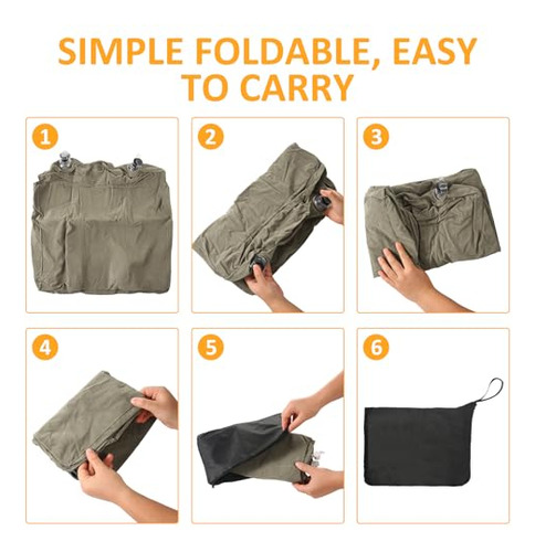Almohada Inflable Con Reposapiés Y Máscara Para Viaje