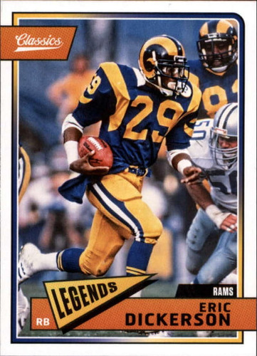 2018 Panini Classics 102 Eric Dickerson La Rams Legend Tarje