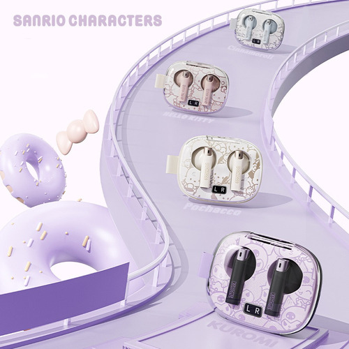 .. Auriculares Inalámbricos Bluetooth Kuromi Sanrio
