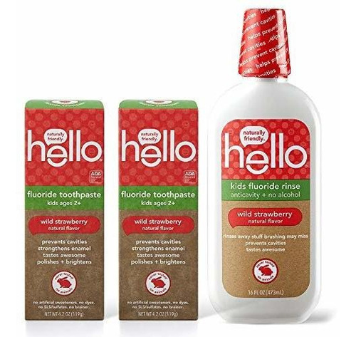 Hello Oral Care Kids Pasta De Dientes Natural De Flúor