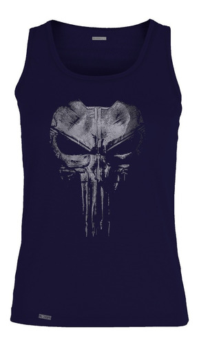 Camiseta Esqueleto Punisher Logo Chaleco Comic Hombre Sbo 