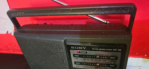 Radio Sony Icf-28 Negro (Usado)
