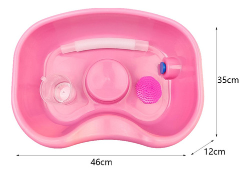 Cuenco Para Limpieza Del Cabello, Lavabo Para Champú Rosa