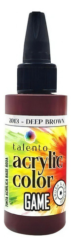 Tinta Acrylic Color Game 30ml Diversas Cores - Talento Cor 2013- DEEP BROWN