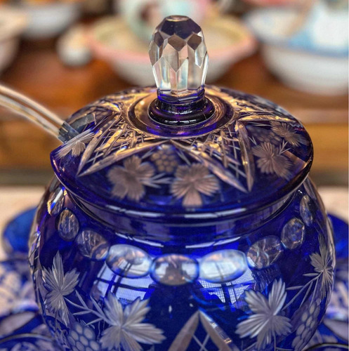 Poncheira Em Cristal Da Bohemia (Usado)