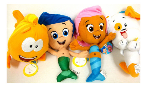 Set De 4 Muñecas: Bubble Guppies Gil, Molly, Mr Grouper Y Bu