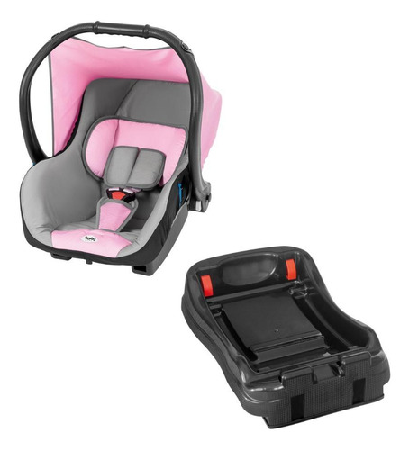 Bebê Conforto Evo Rosa Com Base - Tutti Baby