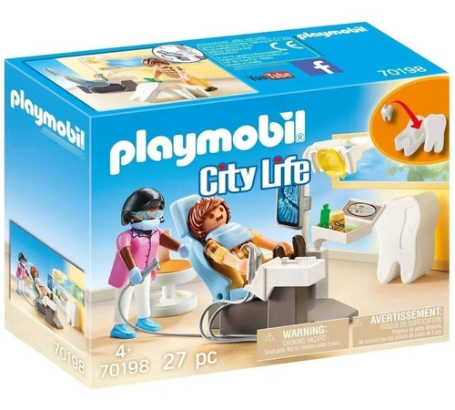 Playmobil 70198 Dentista Con Paciente City Life