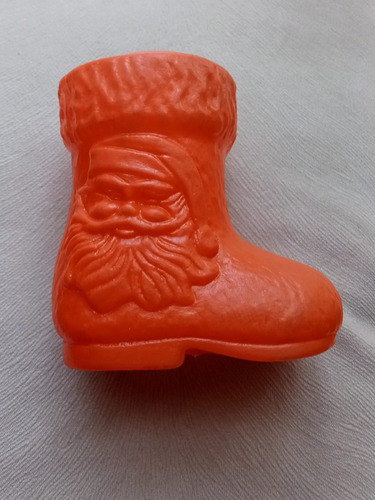 Antiguo Dulcero Bota Con Santa Plástico Bootleg Años 70 S 