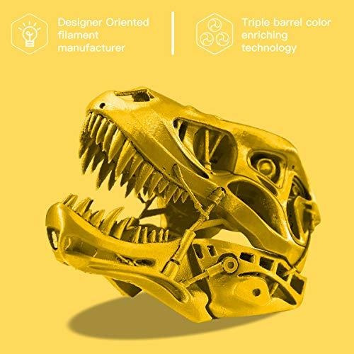 Filamento 3d Solutech Amarillo Real Para Impresora Pla