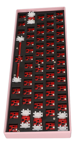 Conjunto De Teclado Mecânico Diy, Kit De 61 Teclas, Suporte