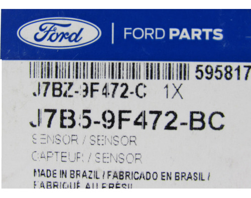 Sonda Lambda Precatalisador Ford Ka 2019 A 2021 Motor 1.0