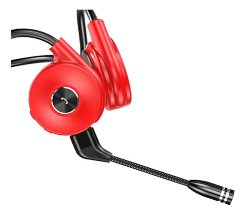 Fones De Ouvido De Condução Vermelho Pacote 15x13x4.8cm