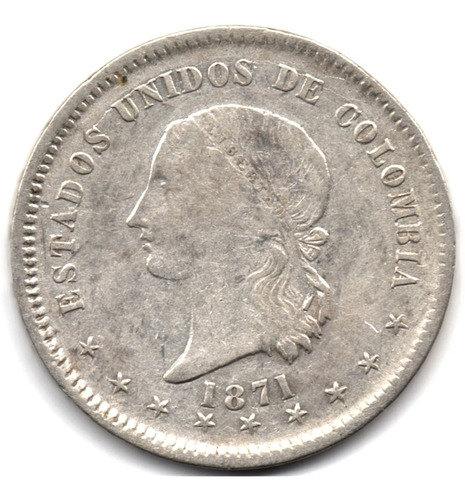 5 Décimos 1871 Bogotá