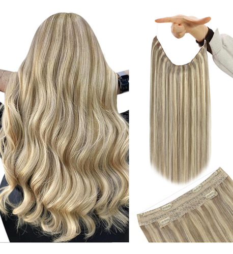 Youngsee - Extensiones De Cabello Con Hilo Invisible Color R