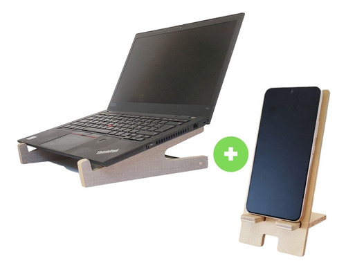 Imagen 1 de 8 de Combo Soporte Para Notebook + Soporte Celular - Zona Norte