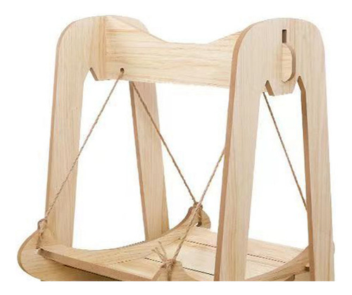 Hamaca De Madera Con Forma De Columpio Para Gatos, Estable,