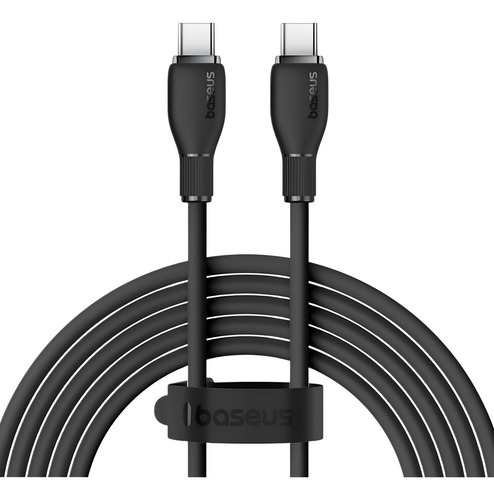 Baseus Cable Tipo C A Tipo C 100w 5a Carga super Rápida 480mbps 1.2m Color Negro Alta Velocidad De Carga Para Dispositivos Compatibles