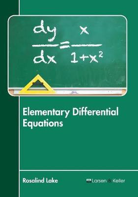 Libro Elementary Differential Equations - Rosalind Lake