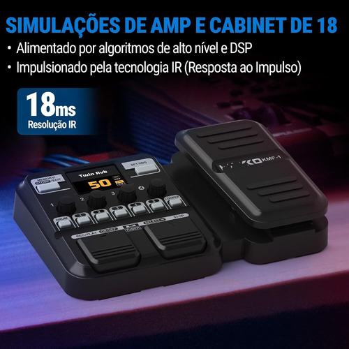 Ruiyue Guitar Multi-effects Processor Com Pedal De