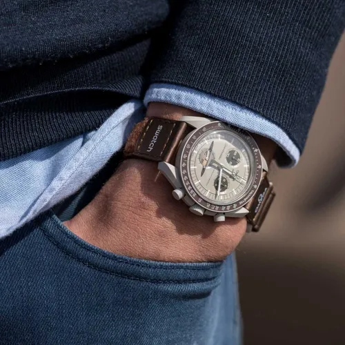 Relógio Swatch X Omega Moonswatch Speedmaster Saturn Crono