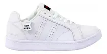 Comprar Tenis Blancos Piel Cosidos Escolares Comodo Urbano Casual 