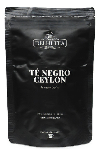 Te Negro Ceylon En Hebras Delhi Tea Premium 40g