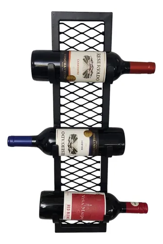 Botellero Colgante Estilo Industrial!!! Negro