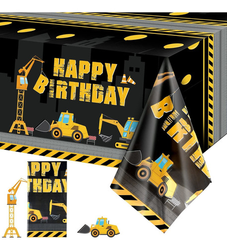 Mantel De Construcción Con Texto En Inglés Happy Bi