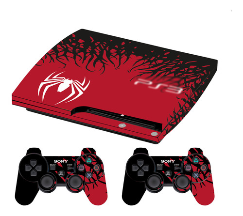 Skin Spider Especial Para Ps3 Slim