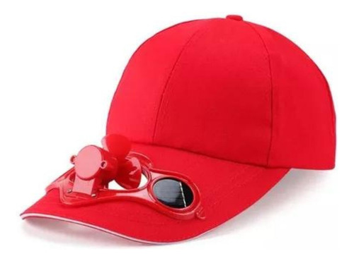 Gorra Ventilador Gorro Solar Toda Ocasión Rojo  Mz63