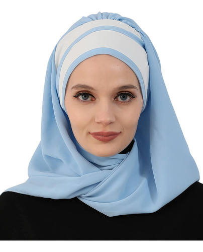 Bufandas Aishas Hijab Para Mujeres Musulmanas, Chal De Gasa 