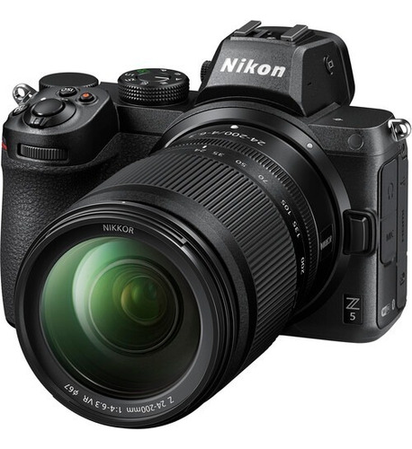 Cámara Nikon Z5 con lente Z 24-200 mm F/4-6.3 Vr + NF-e * Color negro