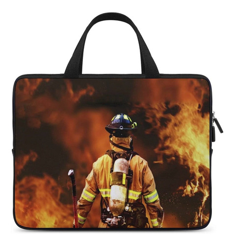 Bombero Fuego Bolsa Ordenador Portatil Suave Carring Tablet