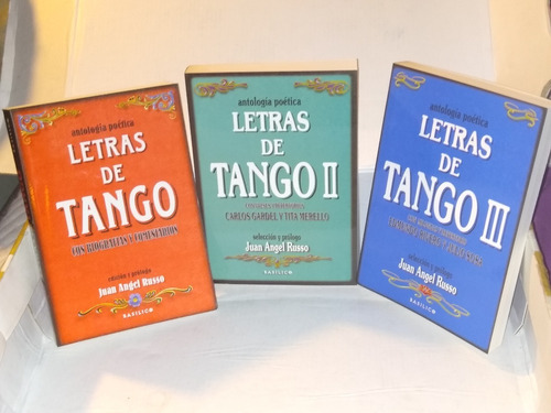 Letras De Tango - Juan Angel Russo, Tres Tomos Con Estuche