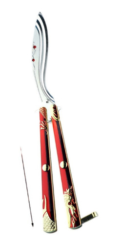 Cuchillo De Entrenamiento Con Forma De Mariposa Sin Filo