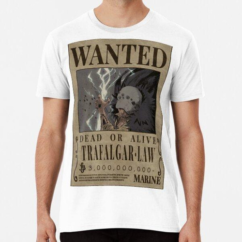 Remera Trafalgar D Water Law Poster Bounty One Piece Wanted 